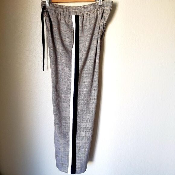 Plaid Wide Leg Striped Trousers - Picture 2 of 5